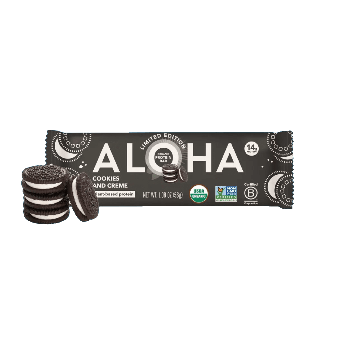 ALOHA Plant Protein Bar — Cookies and Creme