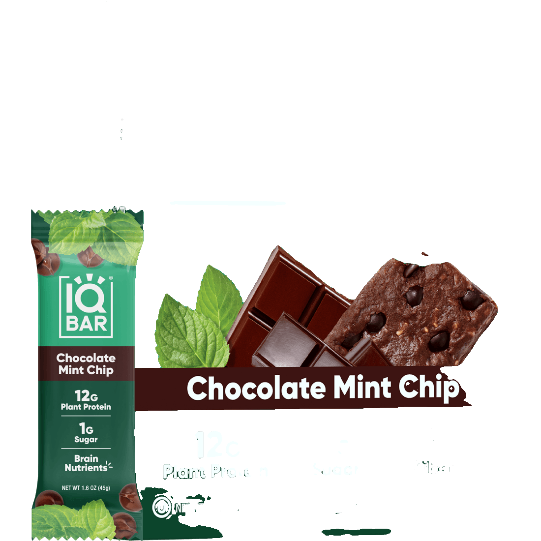 IQBAR Protein Bar — Chocolate Mint Chip