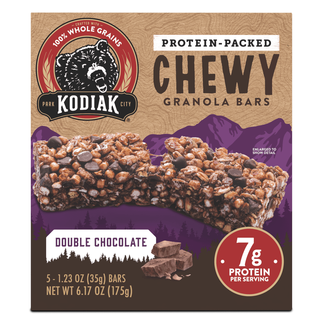 Kodiak Cakes Kodiak Chewy Granola Bar — Double Chocolate