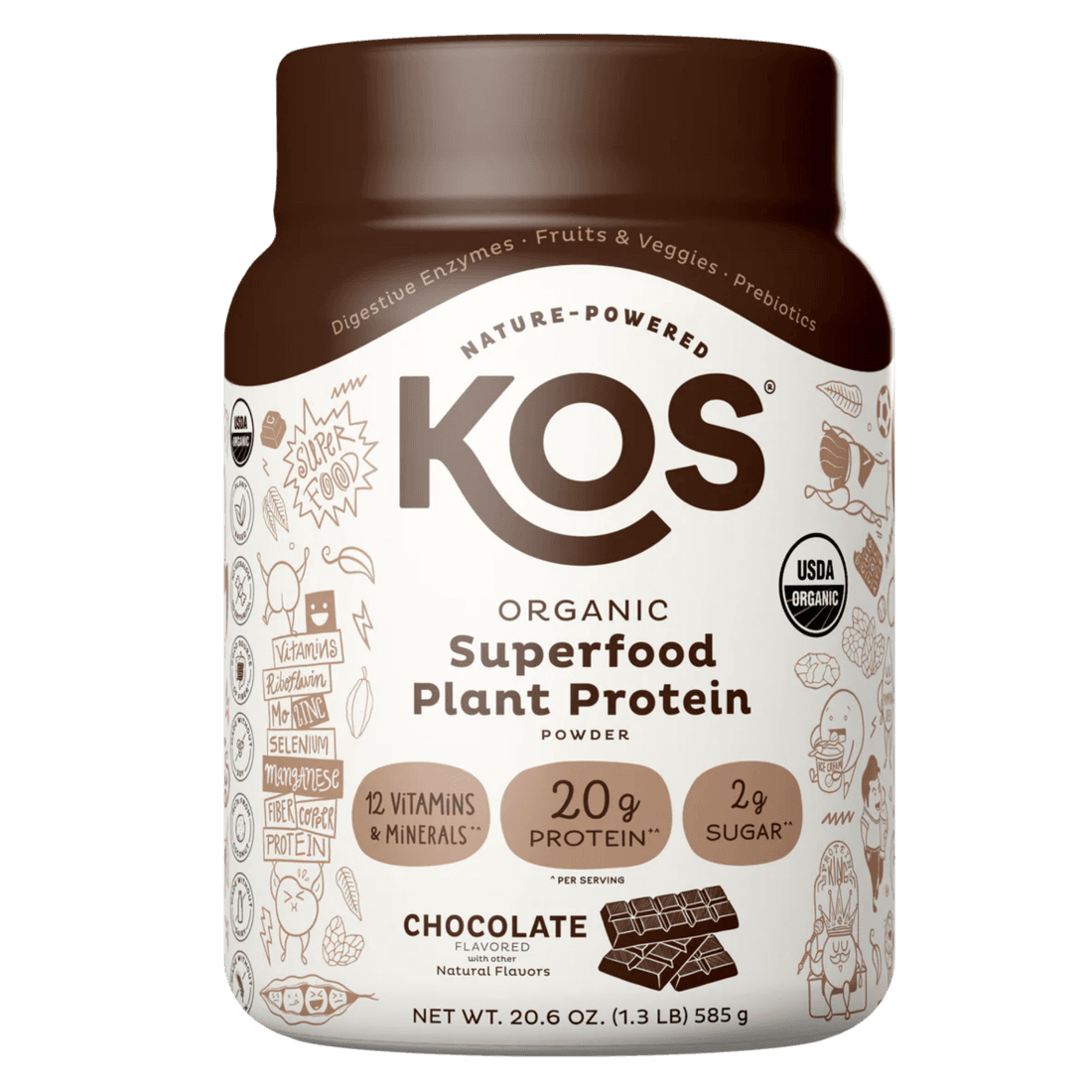 KOS Organic Superfood Plant Protein — Chocolate