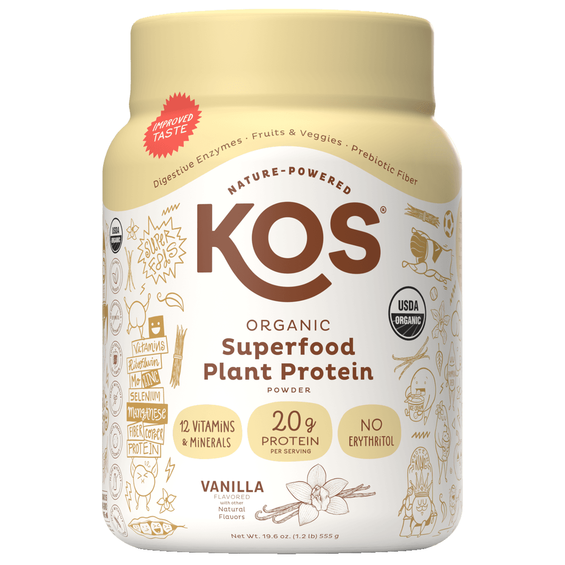 KOS Organic Superfood Plant Protein — Vanilla