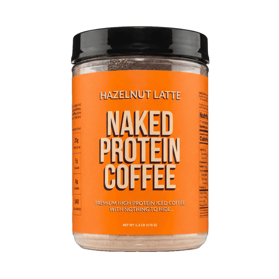 Naked Nutrition Naked Protein Coffee — Hazelnut Latte