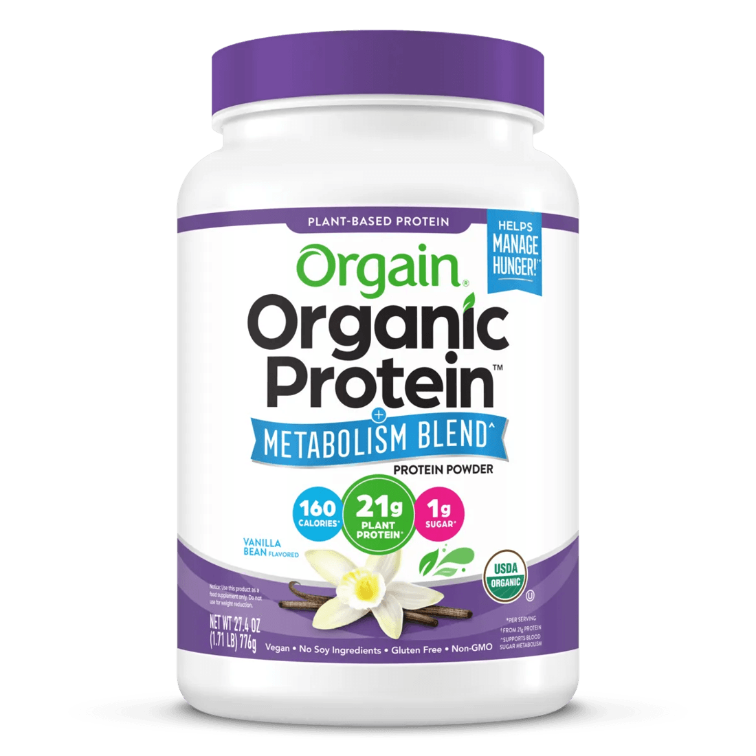 Orgain Orgain Organic Protein + Metabolism Blend — Vanilla Bean