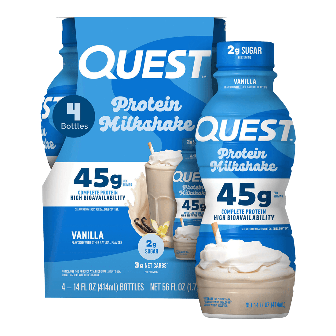 Quest Quest 45g Protein Milkshake — Vanilla