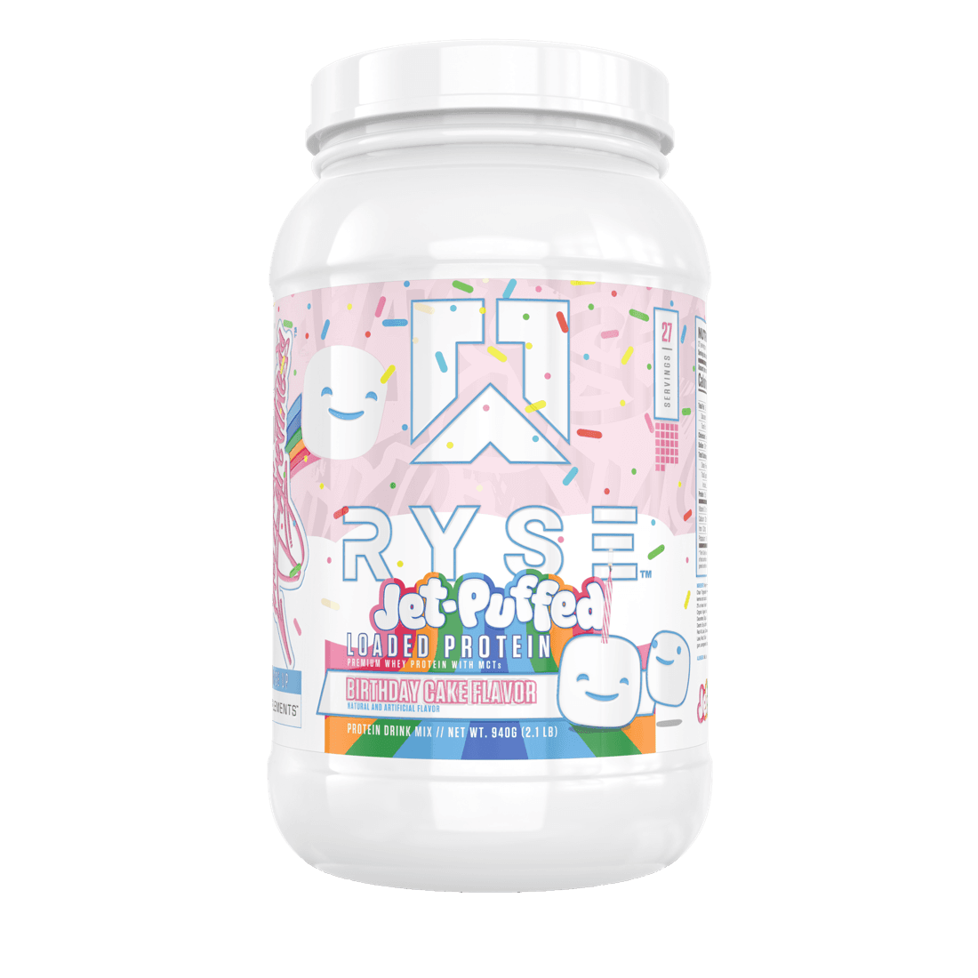 RYSE Loaded Protein — Jet-Puffed Birthday Cake